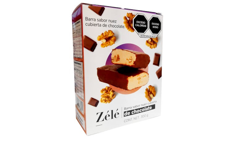BARRA NUEZ CUBIERTA CHOCOLATE ZELÉ