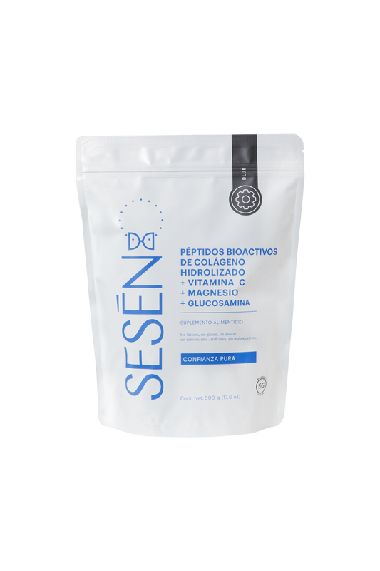 COLAGENO HIDROLIZADO SESEN BLUE (VITAMINA C, MAGNESIO,GLUCOSAMINA)