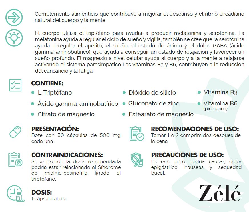 TRP-250 TRIPTOFANO ZELÉ