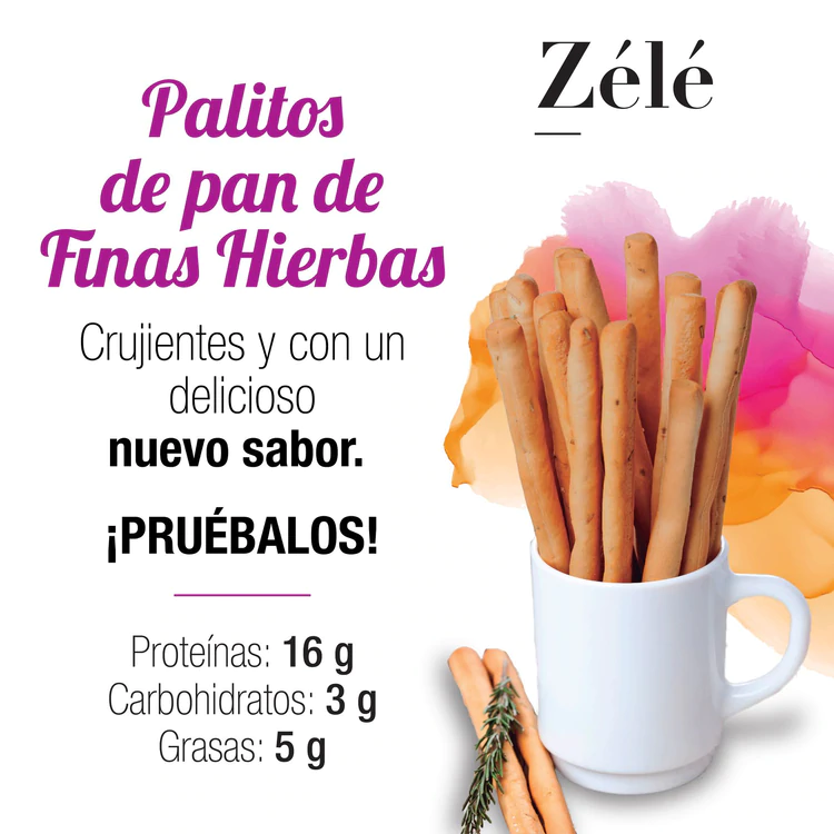 PALITOS DE PAN FINAS HIERBAS ZELÉ