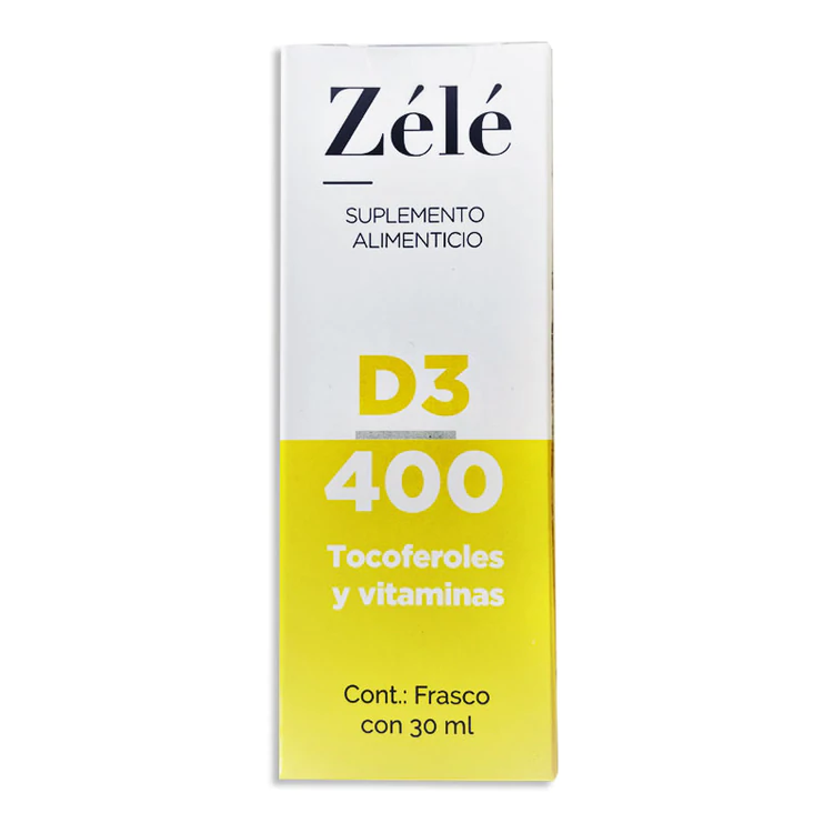 VITAMINA D3 ZELE D3/400 TOCOFEROLES Y VITAMINAS