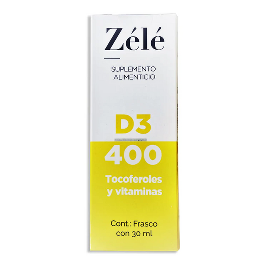 VITAMINA D3 ZELE D3/400 TOCOFEROLES Y VITAMINAS