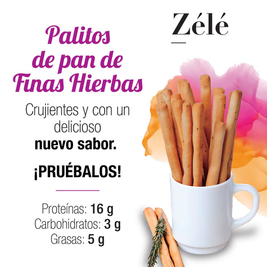 PALITOS DE PAN FINAS HIERBAS ZELÉ